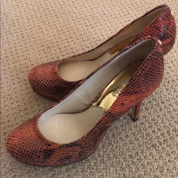 Michael Kors, Snake Print Heels - Picture 2 of 3